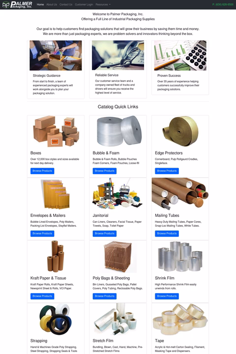 Palmer-Packaging Homepage 1440px