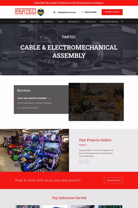 Partec-Inc Homepage 1440px