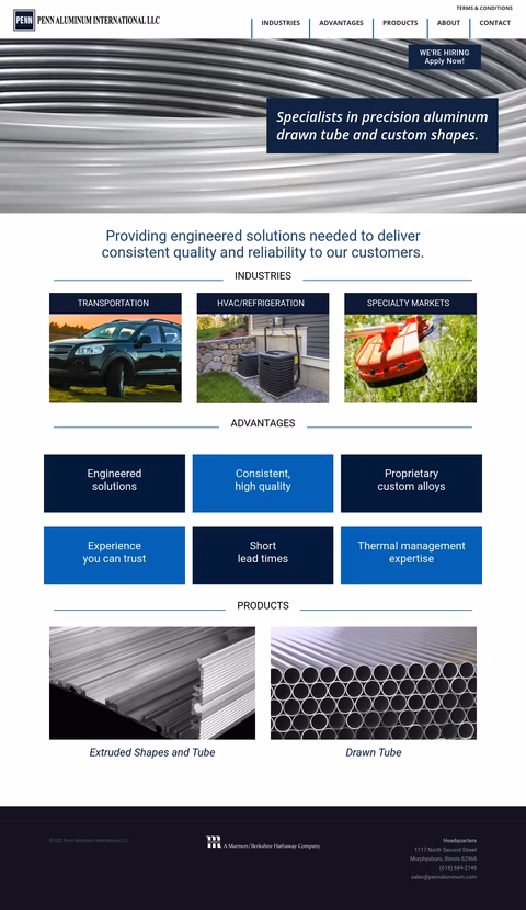 Penn-Aluminum-International Homepage 1440px