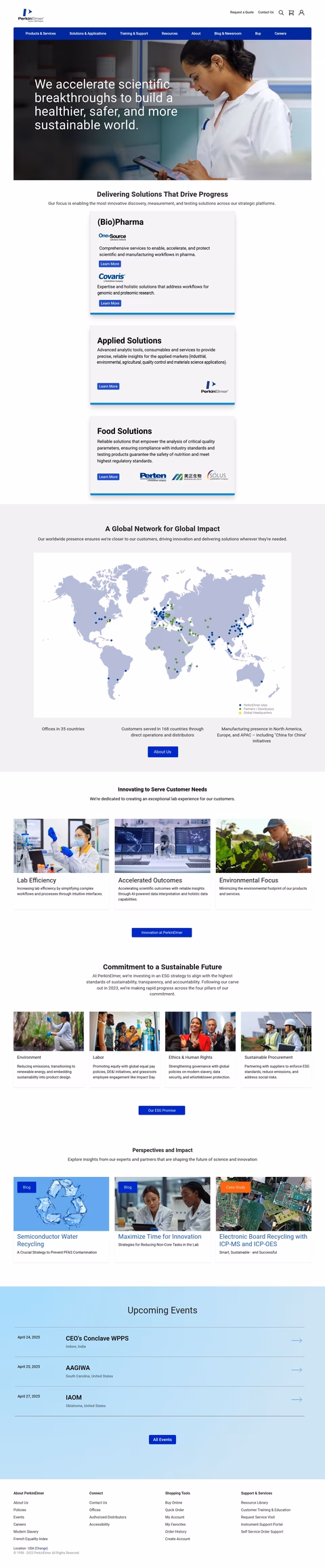 Perkinelmer Homepage 1440px