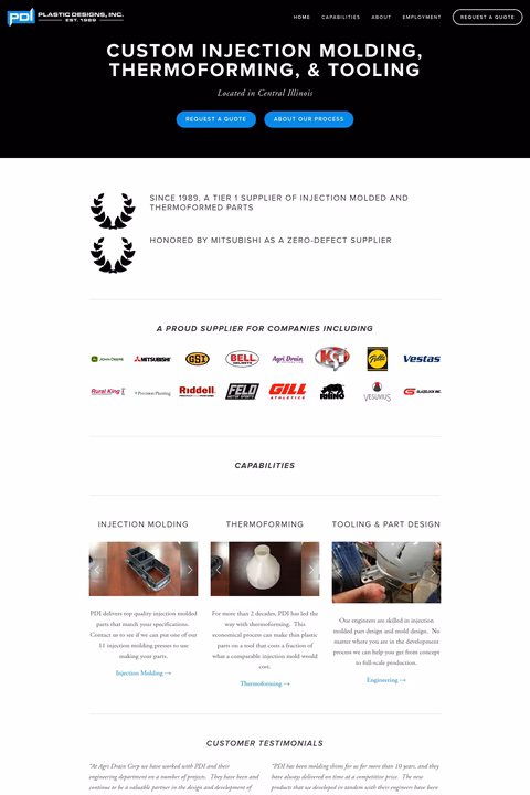 Plastic-Designs-Inc Homepage 1440px