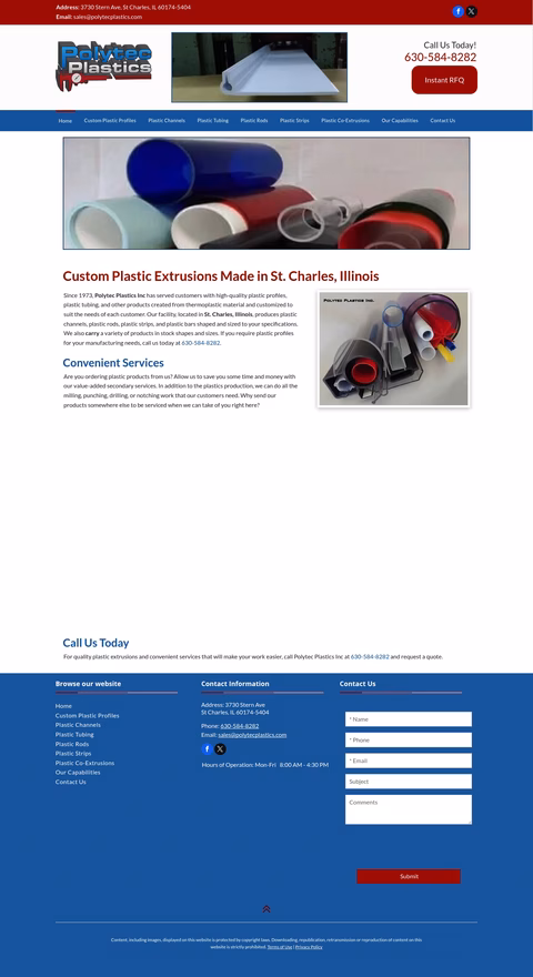 Polytec-Plastics Homepage 1440px