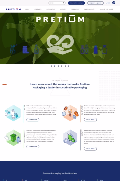 Pretium-Packaging Homepage 1440px