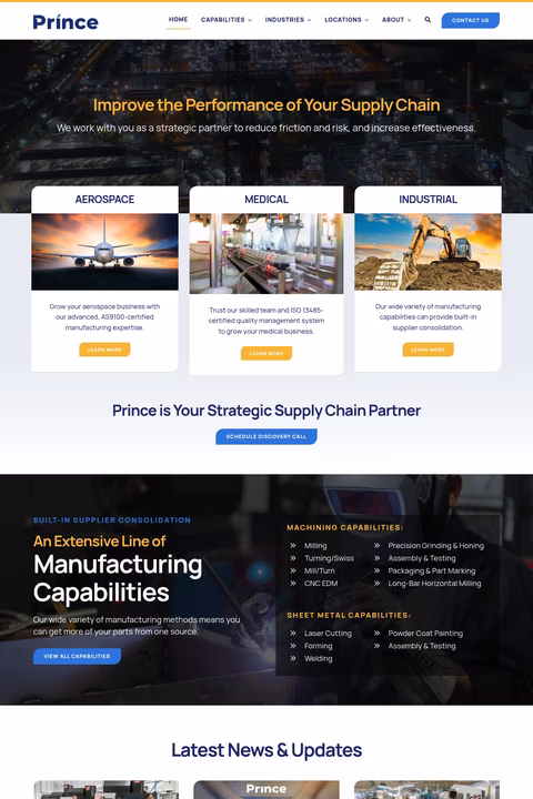 Prince-Industries Homepage 1440px