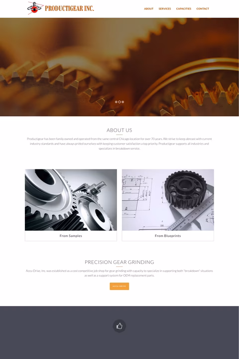 Productigear Homepage 1440px