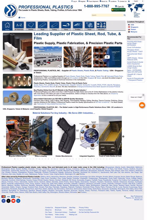Professional-Plastics Homepage 1440px