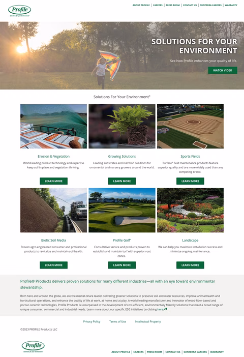 Profile-Products Homepage 1440px