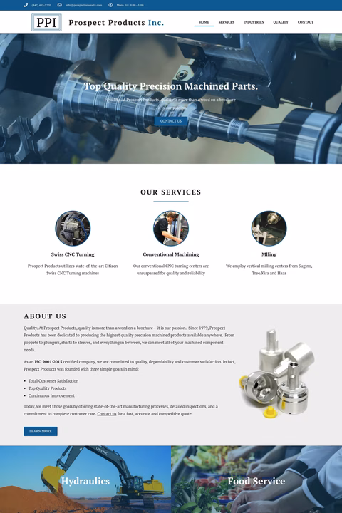 Prospect-Products Homepage 1440px