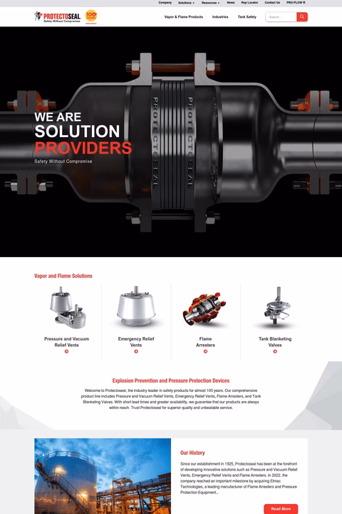 Protectoseal Homepage 1440px