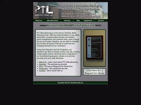 Ptl-Manufacturing-Inc Homepage 1440px