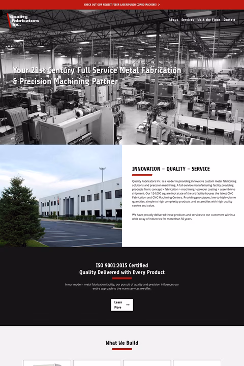 Quality-Fabricators-Inc Homepage 1440px