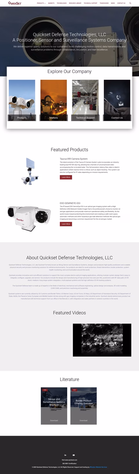 Quickset Homepage 1440px