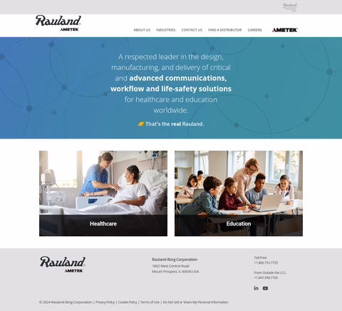 Rauland Homepage 1440px