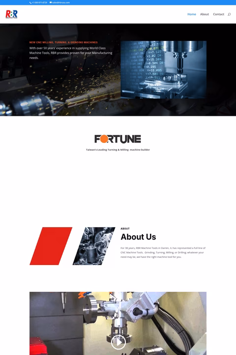 Rbr-Machine-Tools Homepage 1440px