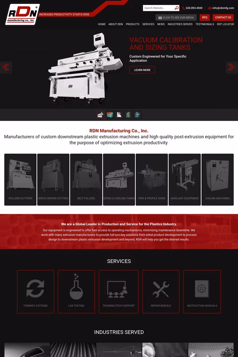 Rdn-Manufacturing-Co Homepage 1440px