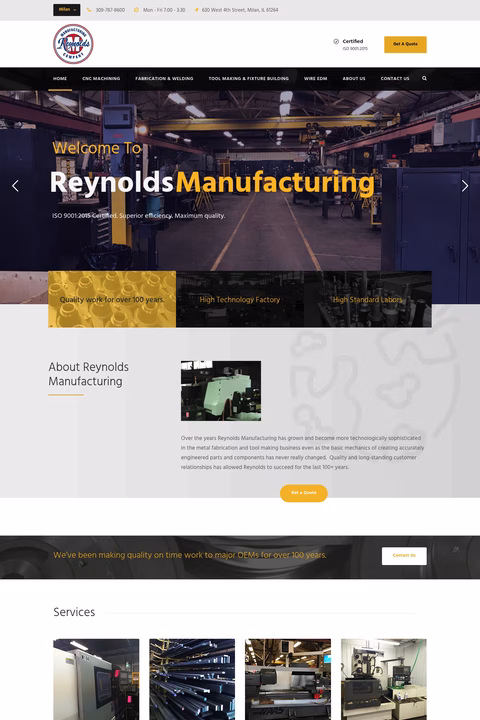 Reynolds-Manufacturing-Co Homepage 1440px