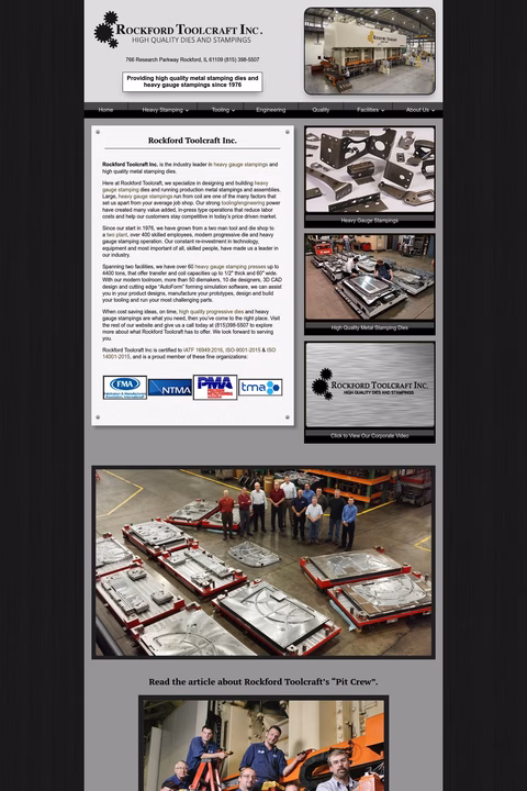 Rockford-Toolcraft Homepage 1440px