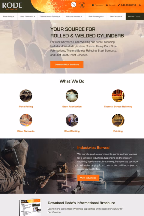 Rode-Welding-Services Homepage 1440px