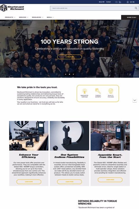 Sturtevant-Richmont Homepage 1440px