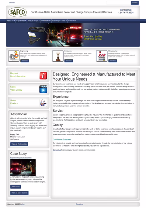 Safco-Corporation Homepage 1440px