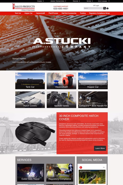 Salco-Products Homepage 1440px