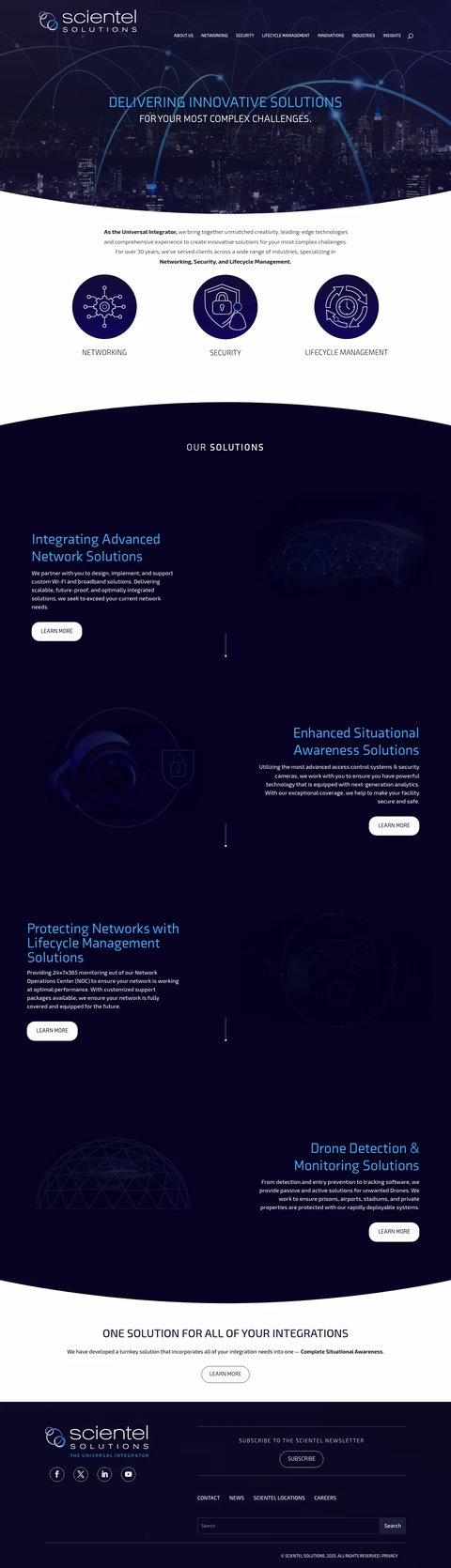 Scientel-Solutions Homepage 1440px