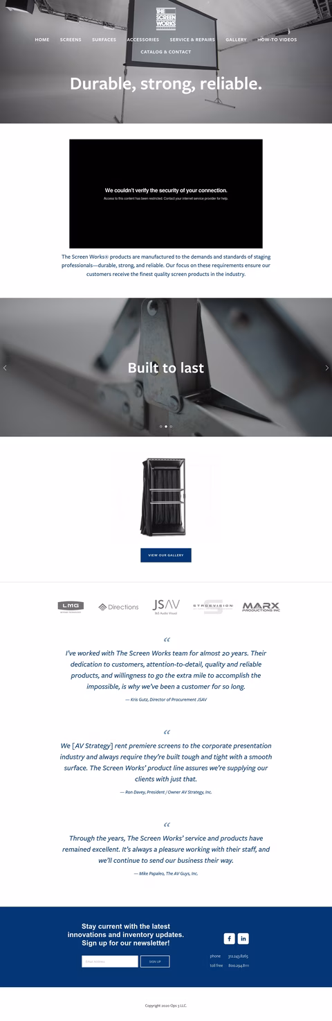 Screen-Works Homepage 1440px
