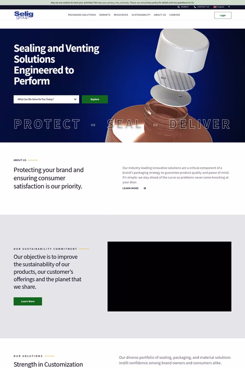 Selig Homepage 1440px