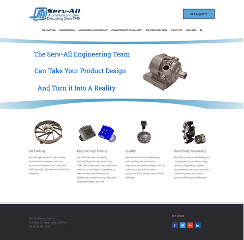 Serv-All-Die-Tool-Co Homepage 1440px