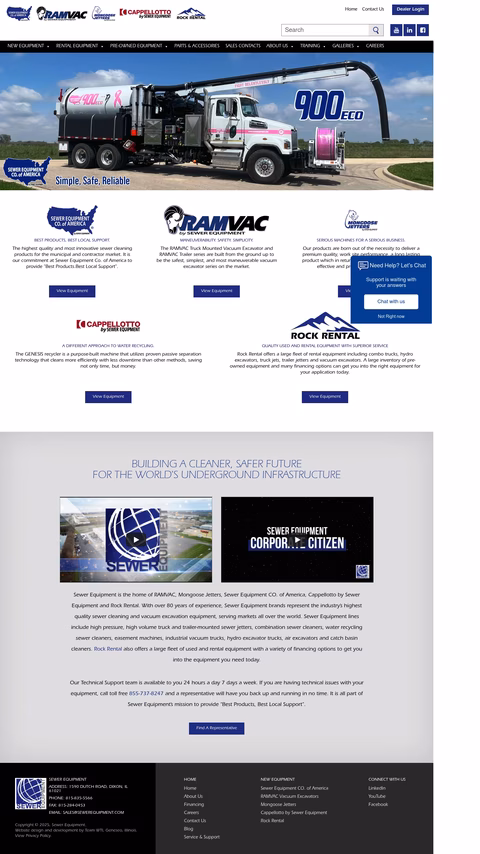 Sewer-Equipment Homepage 1440px