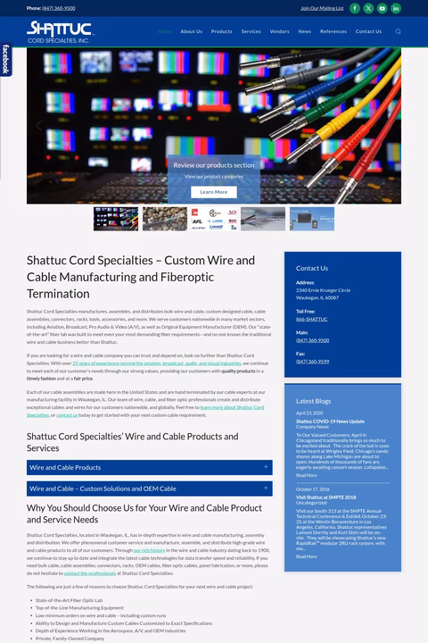Shattuc-Cord-Specialties Homepage 1440px
