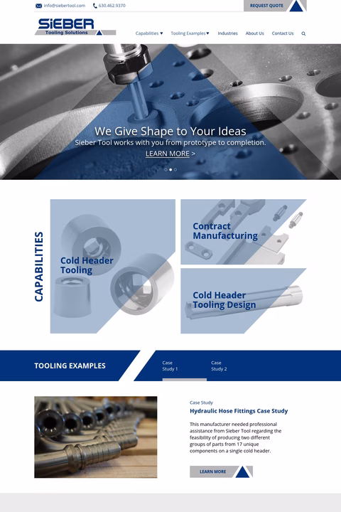 Sieber-Tool-Engineering Homepage 1440px