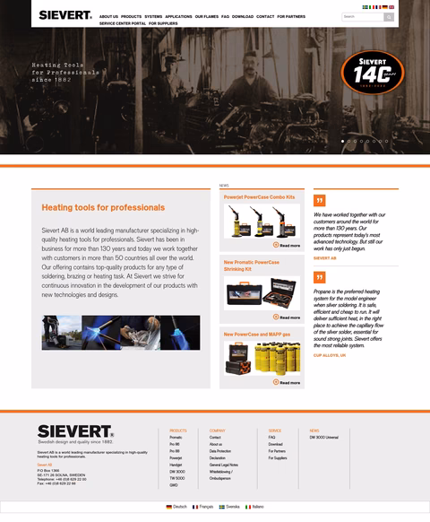 Sievert-Industries Homepage 1440px