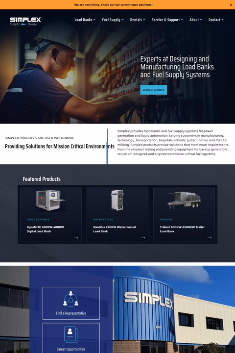 Simplex-Inc Homepage 1440px