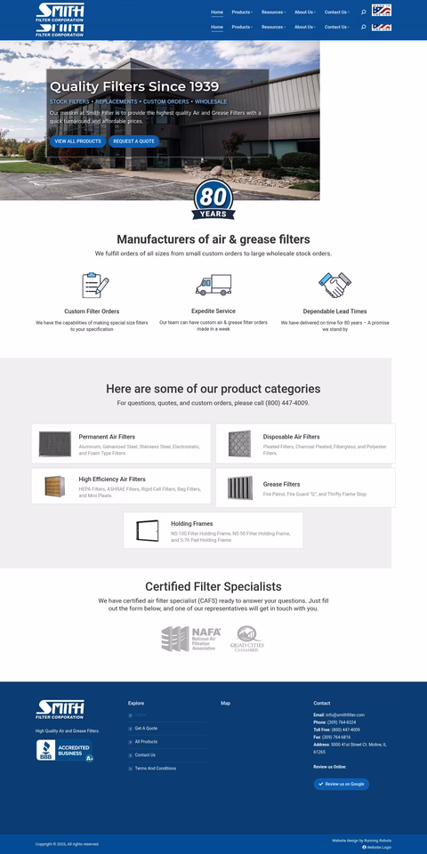 Smith-Filter Homepage 1440px