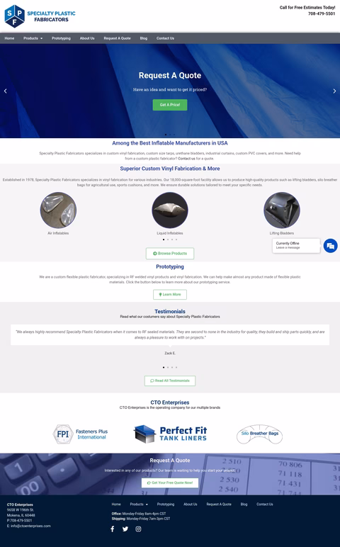 Specialty-Plastic-Fabricators Homepage 1440px