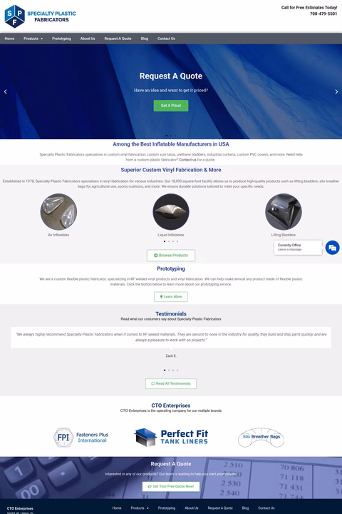 Specialty-Plastic-Fabricators Homepage 1440px