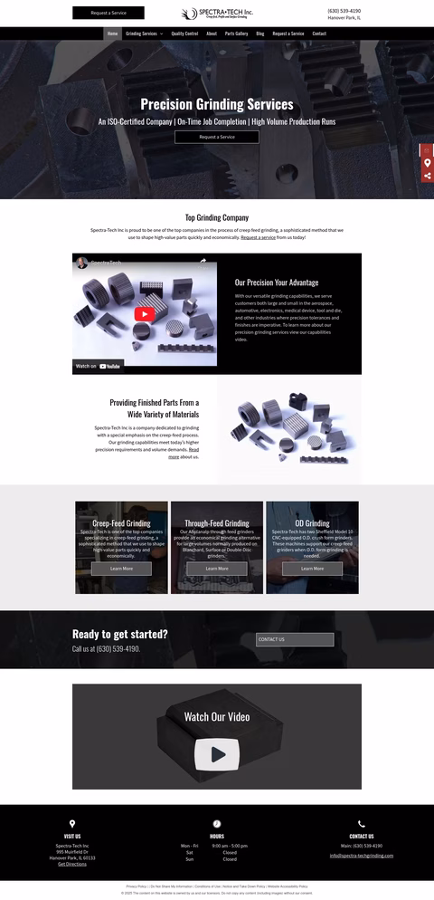 Spectra-Tech-Inc Homepage 1440px