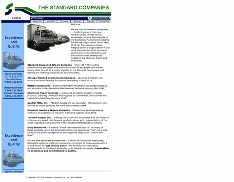 Standard-Companies Homepage 1440px