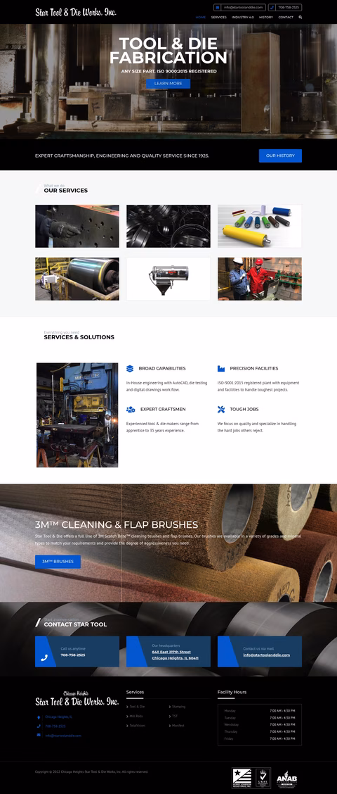 Star-Tool-Die-Works Homepage 1440px
