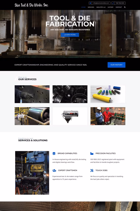 Star-Tool-Die-Works Homepage 1440px