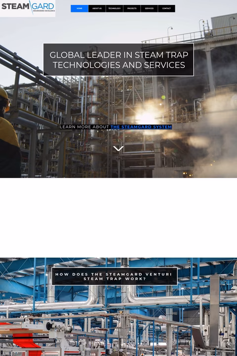 Steamgard Homepage 1440px