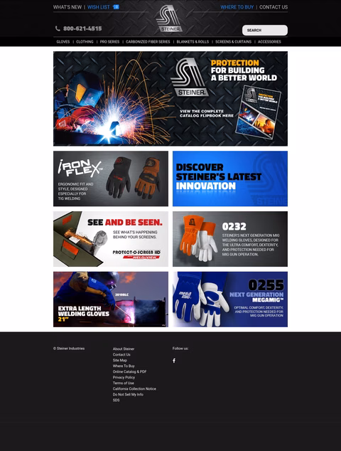 Steiner-Industries Homepage 1440px