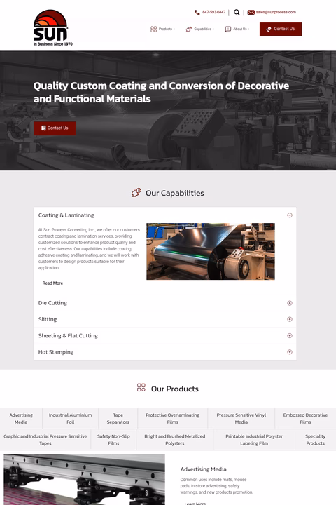 Sun-Process-Converting Homepage 1440px