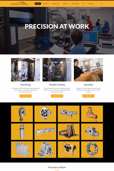 Sycamore-Precision Homepage 1440px