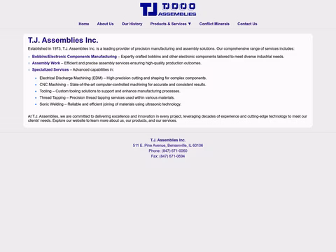Tj-Assemblies Homepage 1440px
