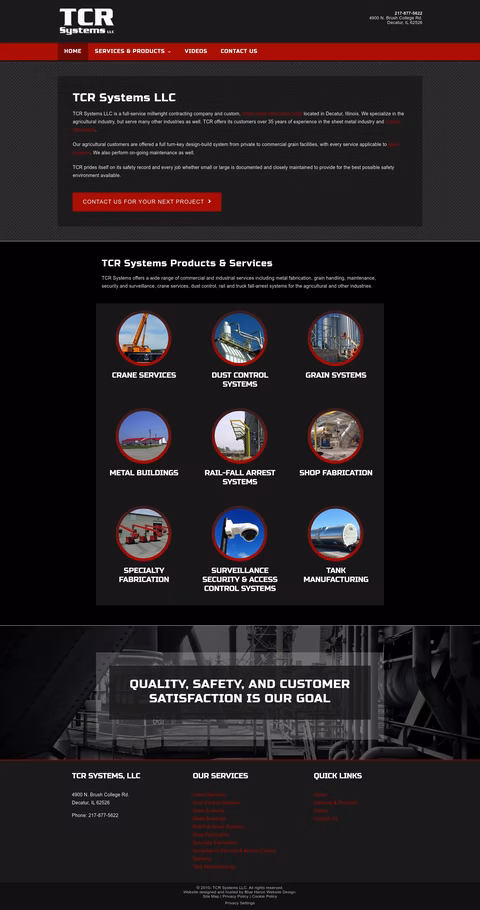 Tcr-Systems Homepage 1440px