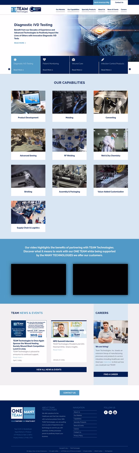 Team-Technologies Homepage 1440px