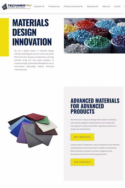 Techmer-Pm Homepage 1440px