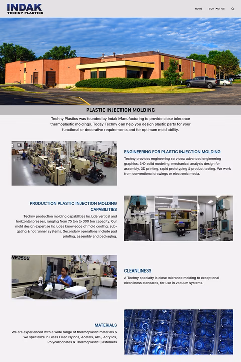 Techny-Plastics Homepage 1440px